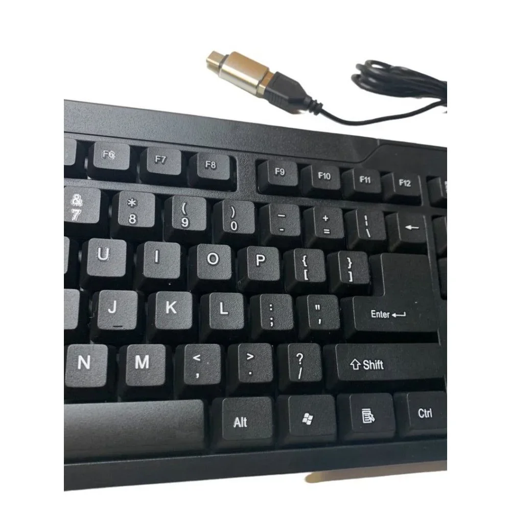 iMicro KB-US0803 104-Key Wired USB English Keyboard Black